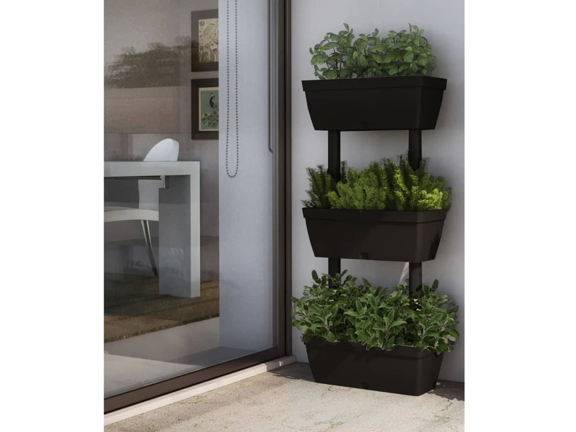 Vidaxl Floreiras De Jardim 6 Pcs 100 Cm Antracite