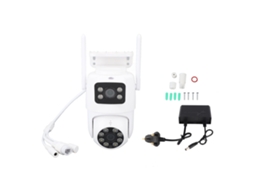 2026 câmera de Segurança Ptz com Doble Lente Wifi Exterior Pan Tilt Surveillance