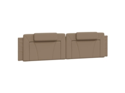 Headboard Cushion, Headboard Cushions Vidaxl Marrom Couro Artificial (200 Cm)
