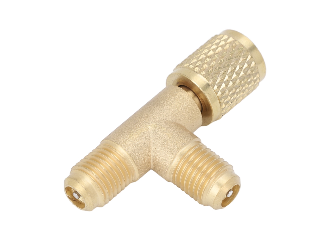 Adaptador T de Acoplamento Rápido com Válvula Latão Primerox