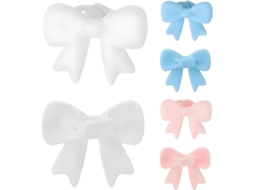 Acessórios Fofos Para Fones De Ouvido Com Laço Silicone, Decoração De Laço 3d Para Fones Ouvido, Clipe Elegante Para