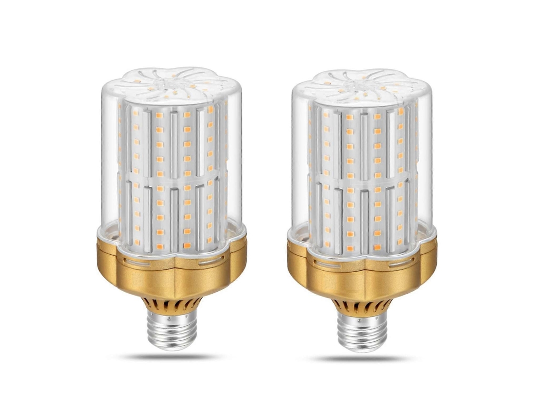 Rebe pacote de 2 Lâmpadas Led E27 30w, Branco Quente 3000k 3500lm Não Regulável, Sem Pisca (equivalente a 250w Incandescente)