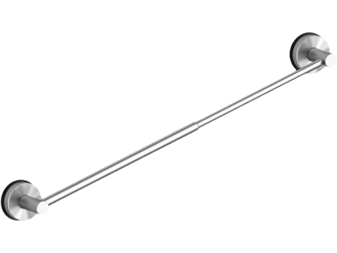 Suporte De Toalha Extensível Em Aço Para Banheiro, Sem Necessidade De Furar, Com Ventosas De Forte Aderência, Ideal Para