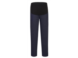 Calças Stretch Para Grávidas Conforto E Estilo Para Uniformes / Azul Marinho Escuro / L Portwest