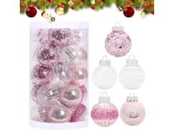 Bolas De Natal, Bolas De 6cm, Presentes Para Meias De Natal, Conjunto De 25 Peças De Decorações De N Gokoco