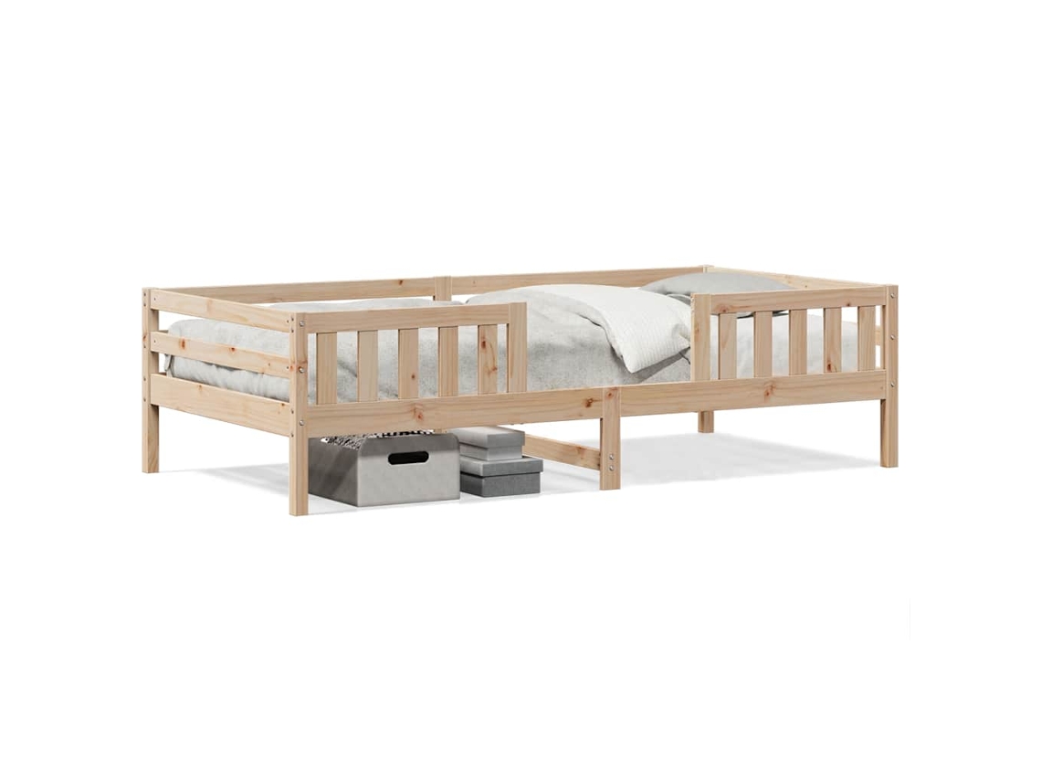 Cama Sem Colchão 90x200 Cm Madeira de Pinho Maciça MAISON EXCLUSIVE