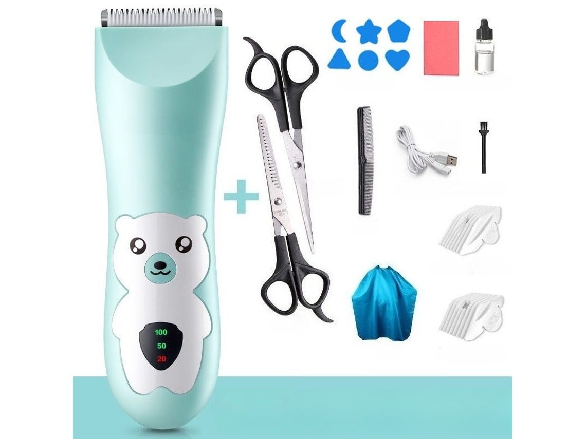 Corta Cabelo Bebé Silencioso Hexinyigjly Ipx7 Lavável, Carga Usb, Para Crianças 0-12 Anos Rosa