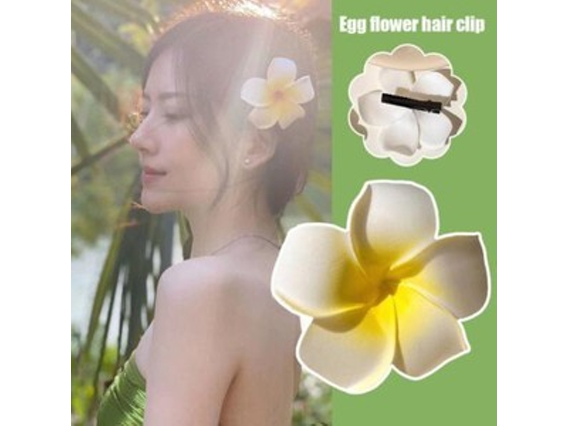 1 Peça Plumeria Casamento Havaiano Flor Artificial Cabelo Acessórios Grampo N7i3 Oem
