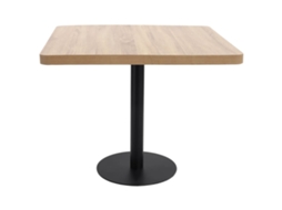 Mesa Bistrô | Mesa De Bar 80x80 Cm Mdf Marrom-claro