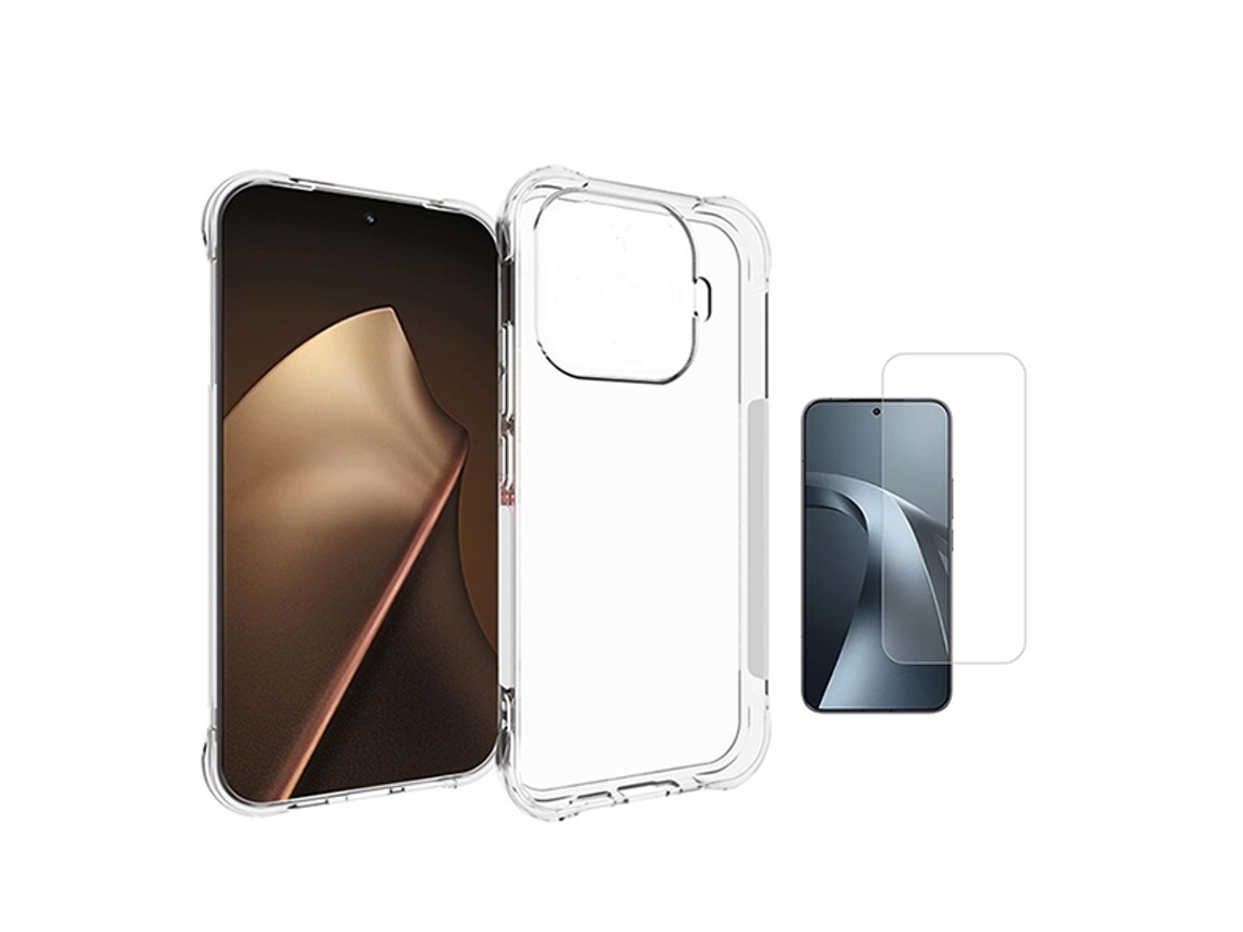 Kit Capa Superprotect Anti-shock Película De Vidro Clearglass Phonecare Para Xiaomi 17t Pro 5g - Transparente