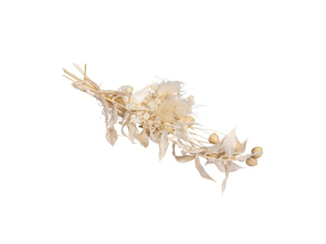 Ramo de flores RAYHER brancas secas