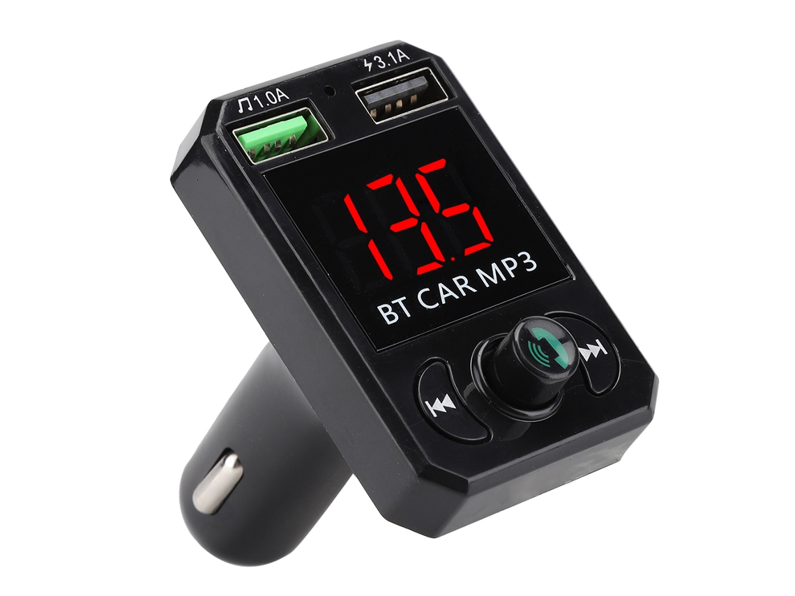 Aetheria car Mp3 Transmissor Fm Bluetooth com Carregamento Rápido Dual Usb e Chamadas Hands free