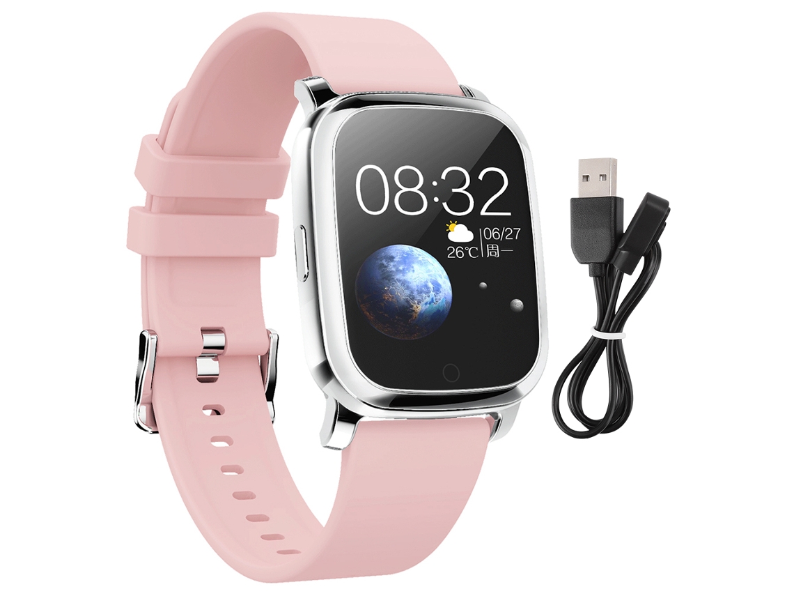 Pulseira Inteligente EOOCOO com monitorização de frequência cardíaca e pressão arterial, à prova d'água, tela colorida 1,3 polegadas