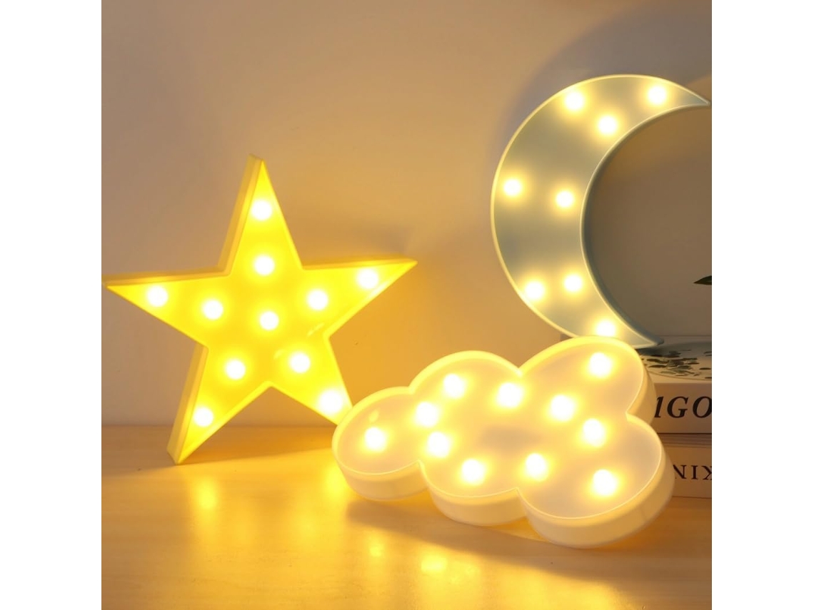 Quarto Sala De Estar Decoração Festa 3 Cores Luminárias Parede