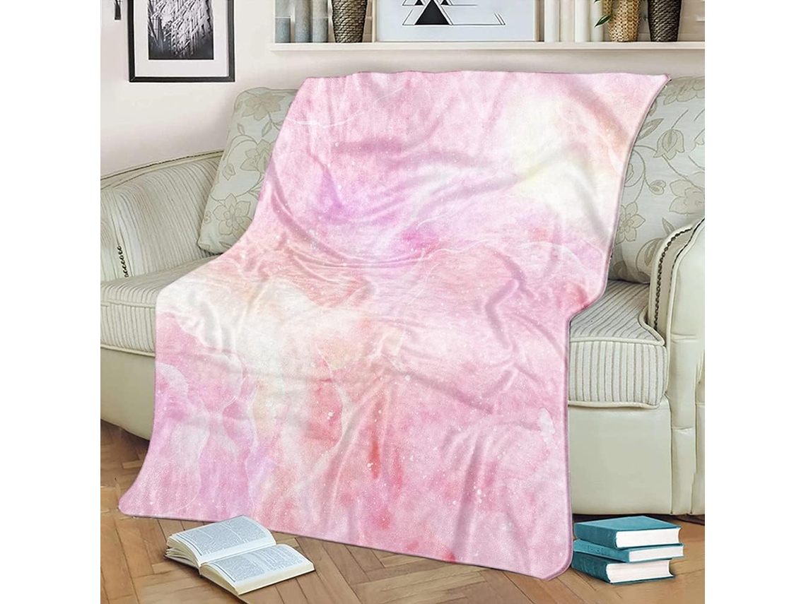 Manta de Verão Macia e Fofa Fansu em Flanela Microfibra com Estampa 3d Ideal para Sofá Ou Cama Mantém Você Aqu
