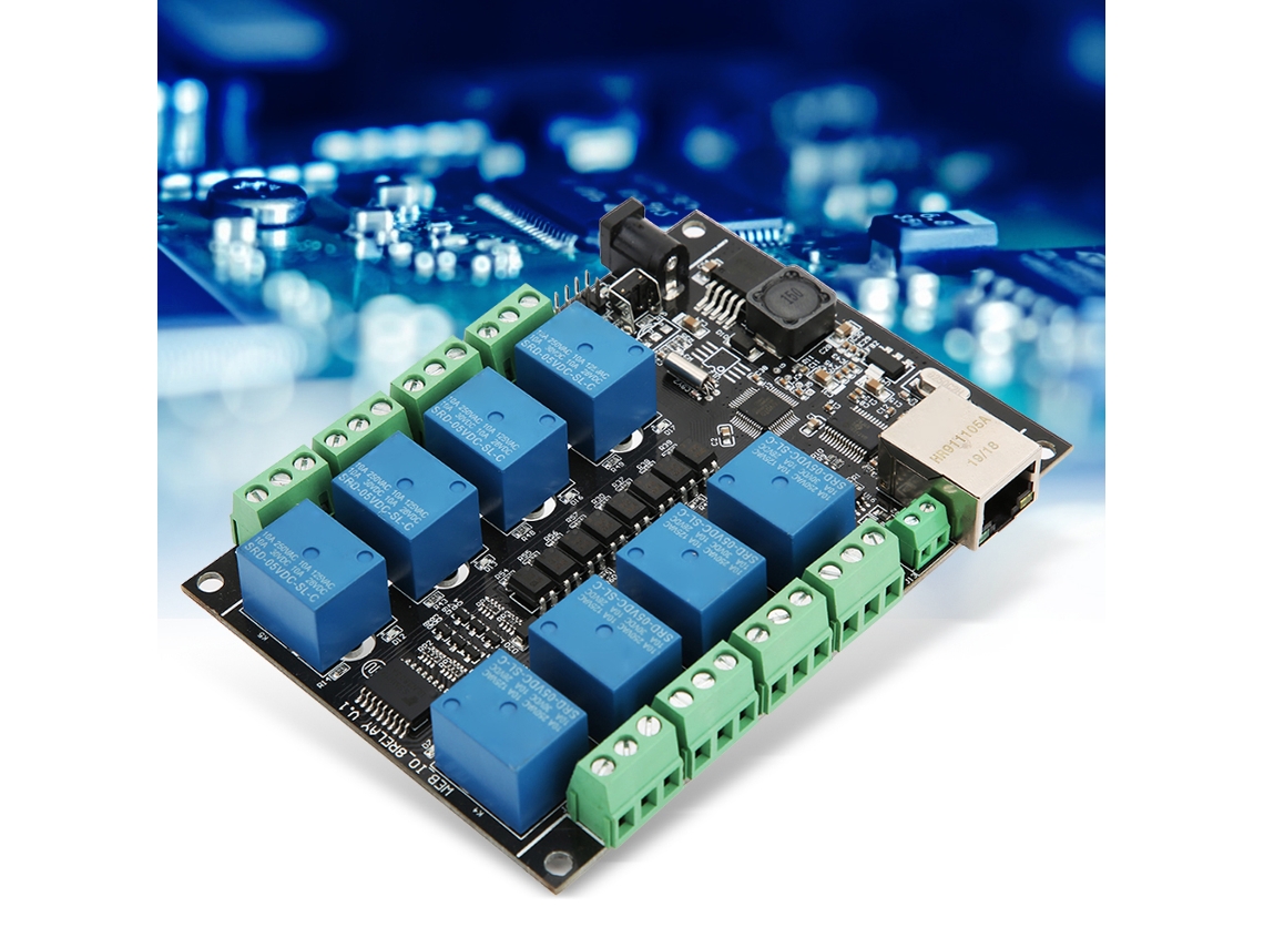 Módulo de Controle Plc com Relé Wifi 8 Canais Rj45