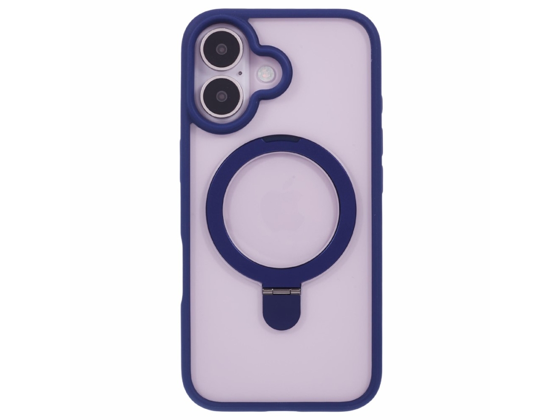Casa Em Tpu, Magnético Com Suporte Para Apple Iphone 16 Plus - Azul