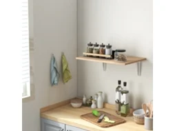 Mesa Plegable De Pared Mesa Abatible De Pared De Madera Ahorra Espacio Para Cocina Comedor Dormitorio 60x40x20 Cm Natural