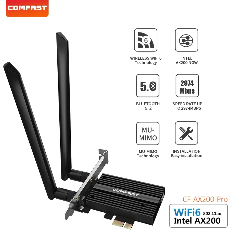 (branco) Adaptador Wi-fi 6 De Banda Dupla E Adaptador Bluetooth