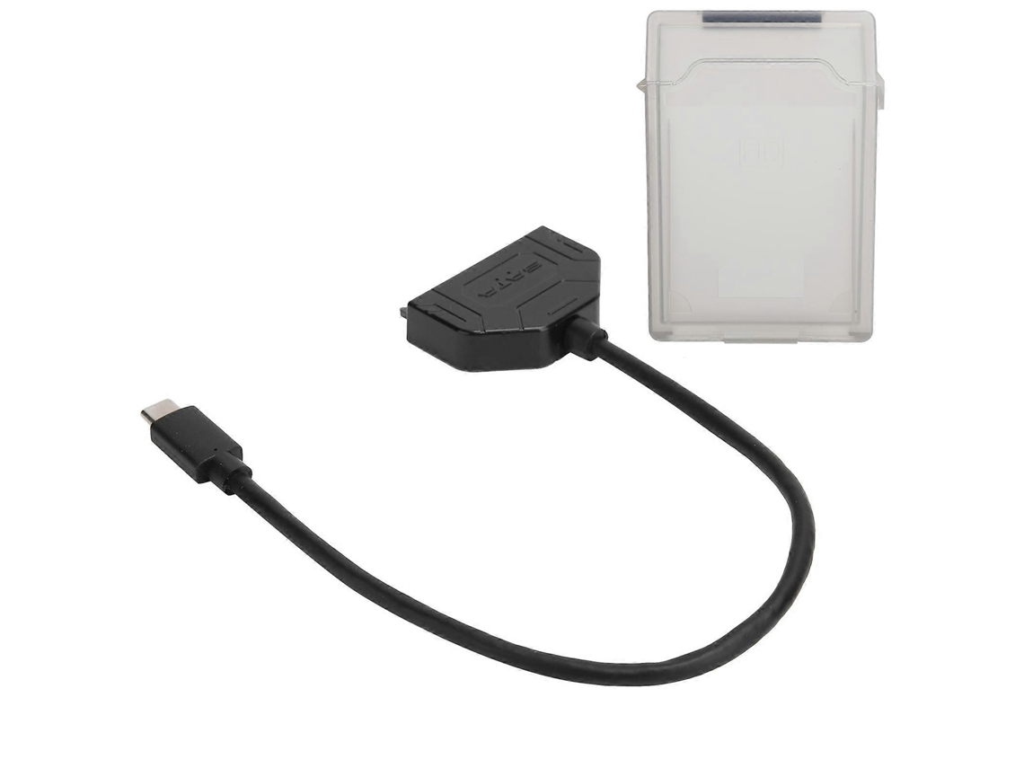 Adaptador Sata Tipo C De 2,5 Polegadas Usb 3.0 10g Para Cabo De Disco Rígido Ssd/hdd Aquaforge (cinza)