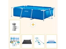 Intex Piscina Com Estrutura Retangular - 300x200x75 Cm - 6-peças S20834
