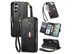 Capa Para Samsung Galaxy S26 Ultra Em Pu Dobrável Com Design Flip, Inclui Cordão De Pulso. Preto Czhhmart