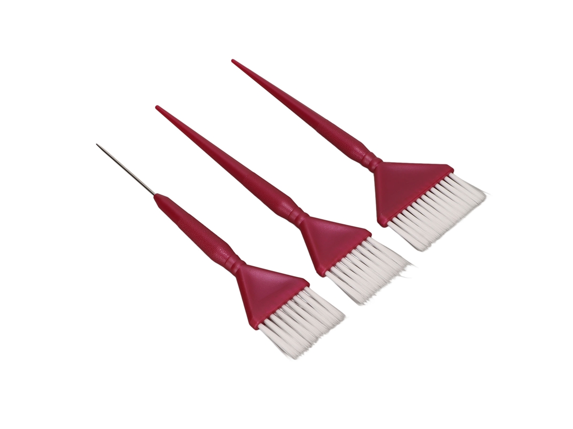 3 Piezas Set De Brochas Para Tinte De Cabello Para Salón Y Hogar
