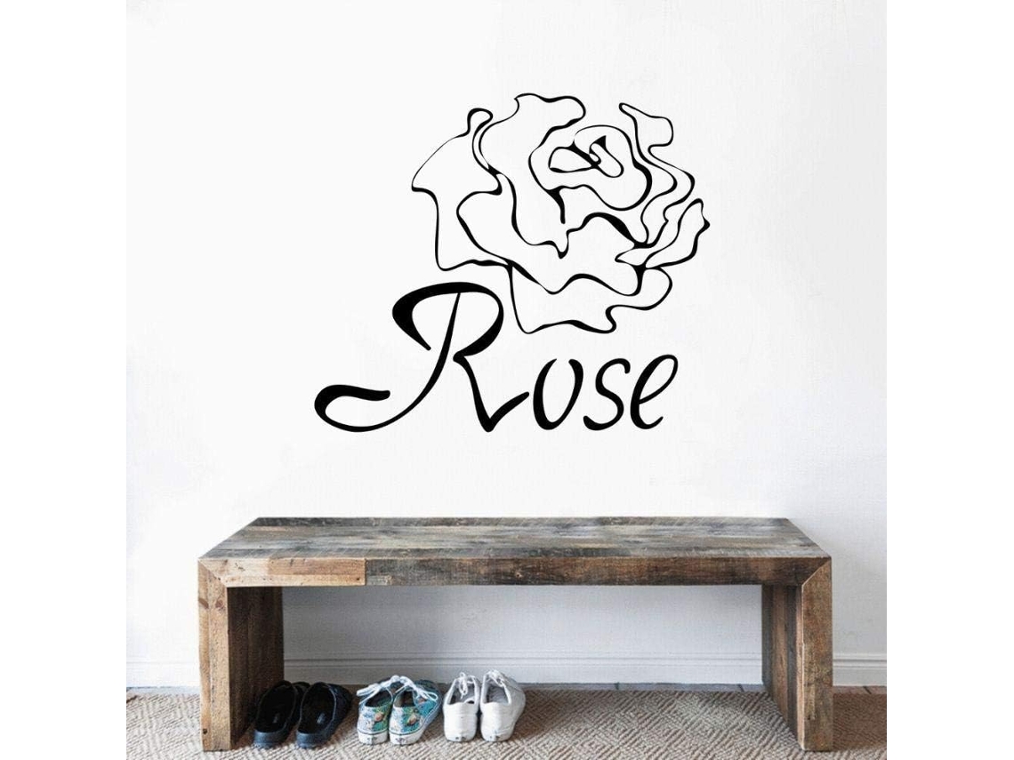 Adesivos Muraux, Adesivos Muraux Fleurs En Vinyle, Utilisés Pour La Décoration De Chambre Et D'hôtel 42x28cm