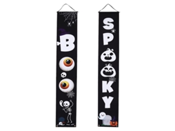 1 Conjunto de Banner Assustador para Decorações de Halloween ALLINLESS