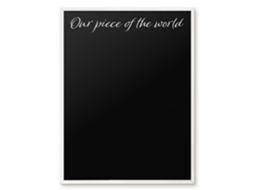 Magnetic Glass Board Our Piece Of The World For The Hall Espelharte (60x80 Cm)