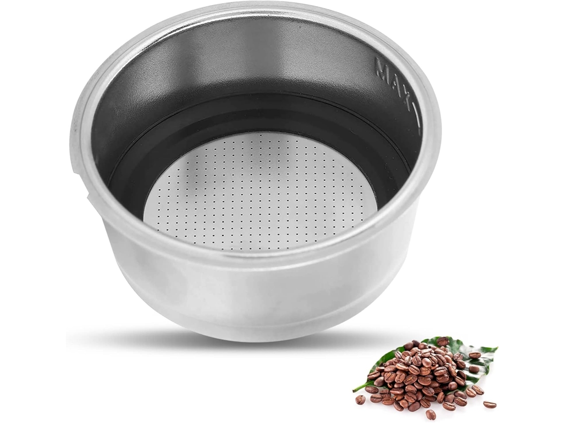 Conjunto De 2 Suportes Para Filtro Café 51 Mm, Permanente Reutilizável Em Aço Inoxidável, Acessório Máquina