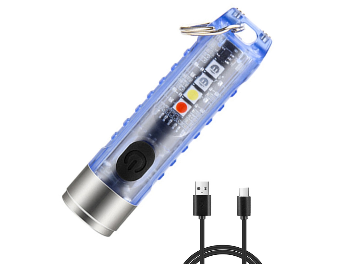 Mini Led Flashlights Usb Rechargeable Small Keychain Flashlight Portable Pocket Flash Light For Daily Using Backpacking Camping And Hiking Etc