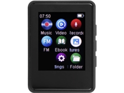 Reprodutor de MP4/MP3, tela de 1,77 polegadas, alto-falante integrado, reprodução de música esportiva, HiFi 5.0 Photo (com cartão de 64 GB)