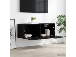 Vidaxl Armário De Parede Carvalho Preto 100 X 36,5 X 35 Cm