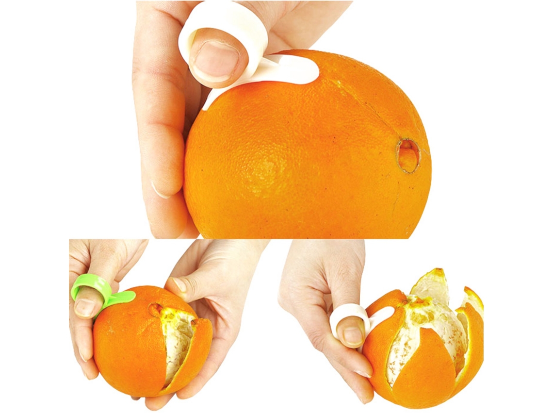 Conjunto Com 4 Descascadores De Laranja/ Frutas Descascador, Conjunto Com 4 Unidades