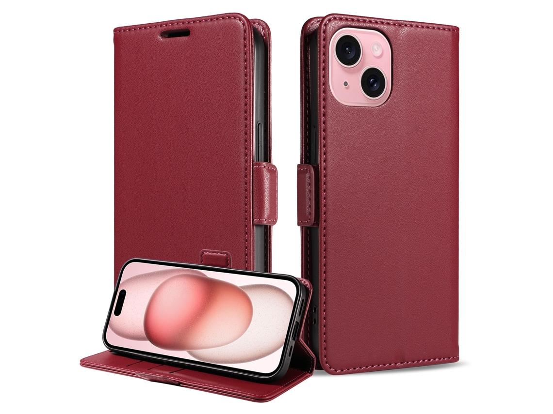 Capa Para Celular Cartão Fliphoneborgonha - Iphone 7/8/se2/se3