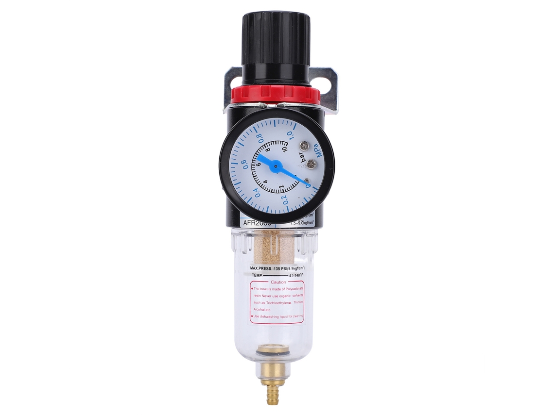 Separador De Água Aceite Filtro Regulador De Presión Medidor Aleación De Aluminio G1/4 Afr2000
