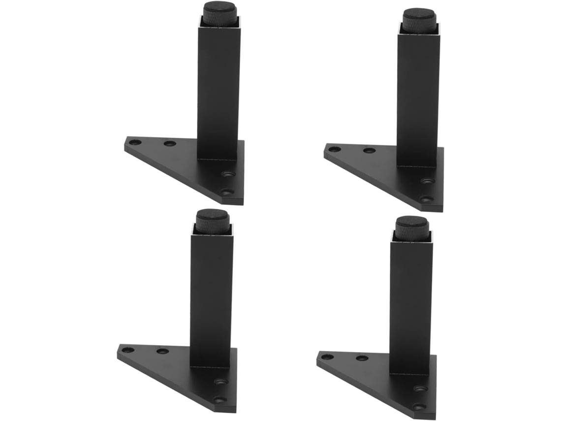 Balacoo Conjunto De 4 Pés Apoio Em Liga Alumínio Para Móveis, Ajustáveis, Para Sofá, Rack De Tv E Banheiro