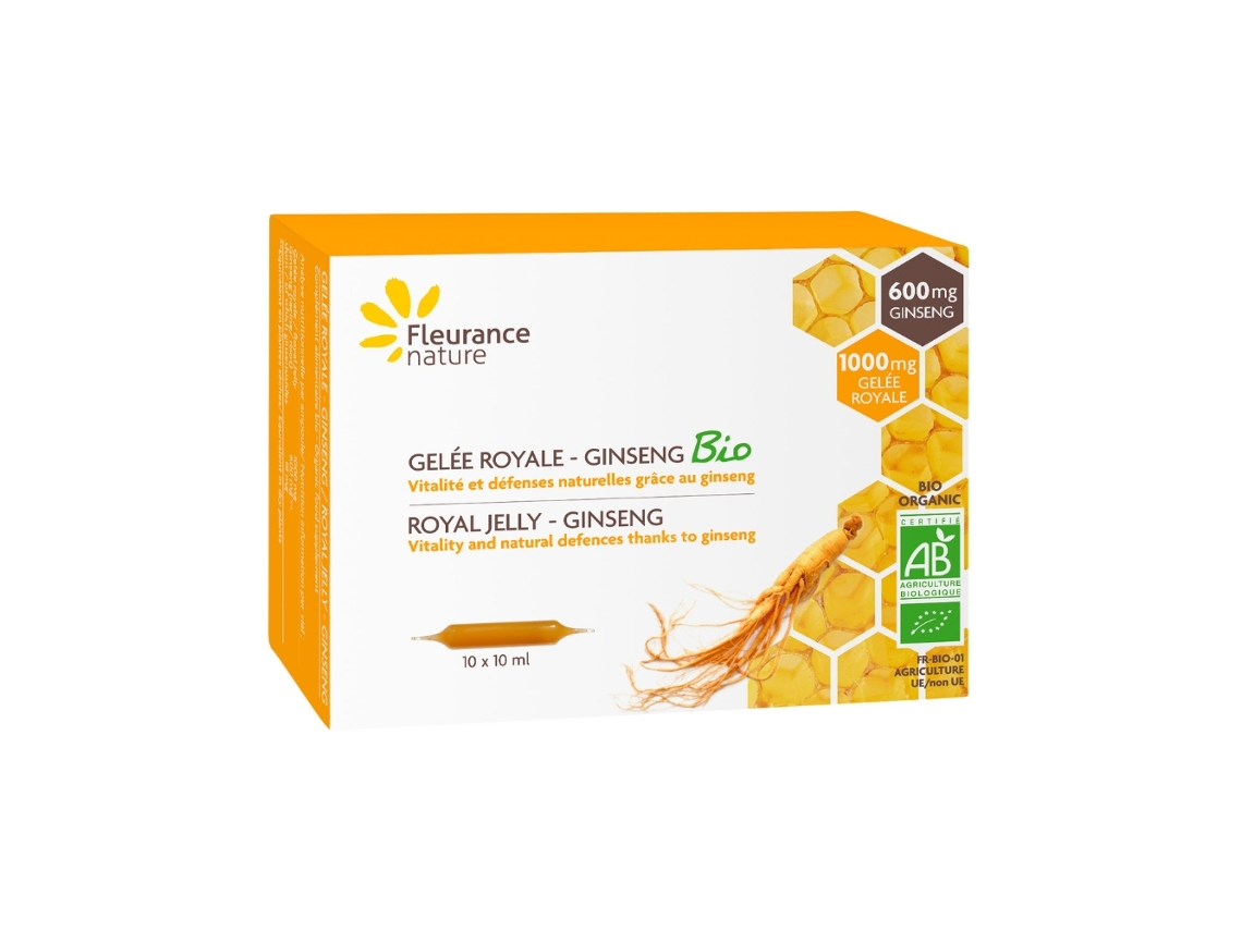 Ampolas Geleia Real – Ginseng Eco Fleurance Nature 10 Ampolas