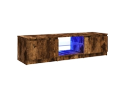 Tv Cabinet, Tv Cabinets Vidaxl Marrom Madeira Processada (140 X 40 X 36 Cm)