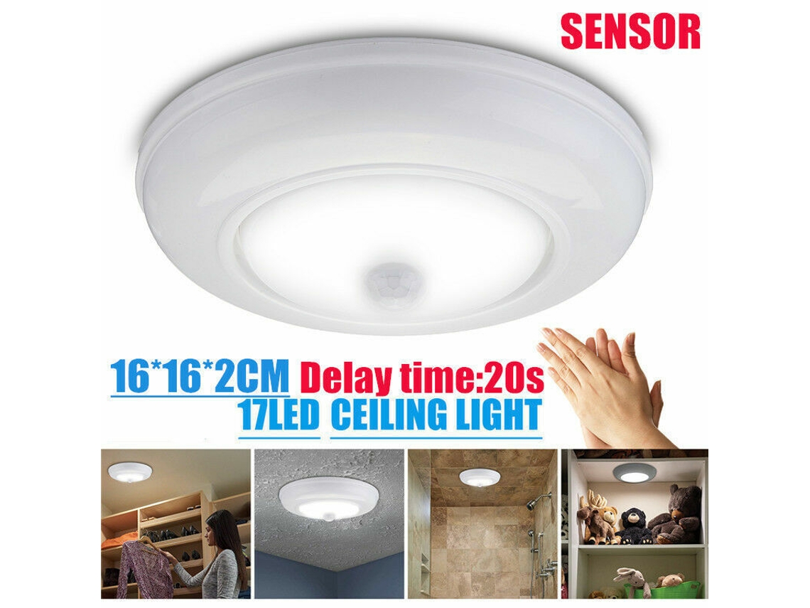 Luz de Teto Led com Sensor de Movimento e Bateria Sem Fio Super Brilhante para Escada SUNNY SPACES