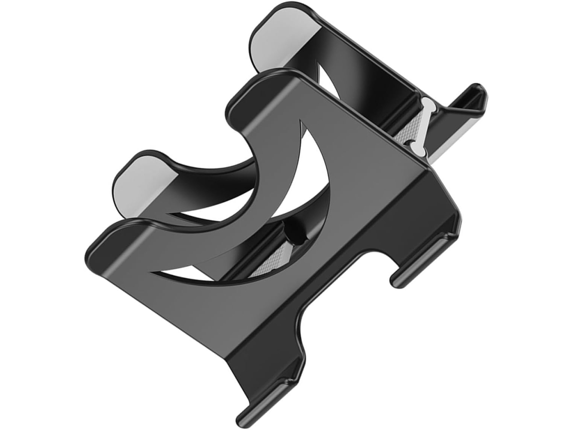 Suporte Vertical Preto Em Silicone Para Laptop E Tablet