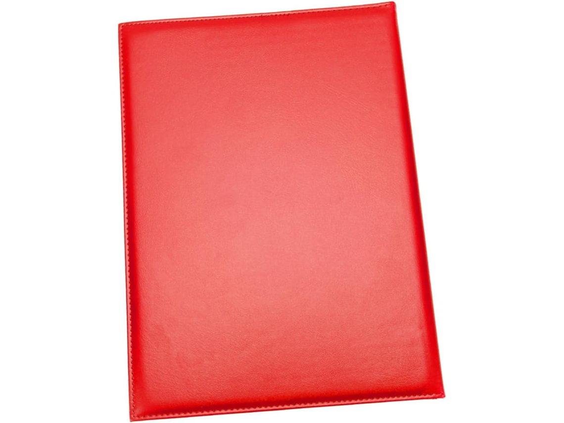 Estojo De Couro Vermelho, Protetor Para Diplomas E Certificados, Ideal Para Escritório E Escola.