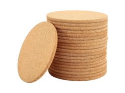 Lurelia Porta-copos 20 Un Cortiça Absorvente Reutilizável Resistente Ao Calor Bebidas