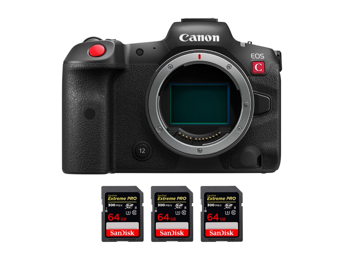 Eos R5 C Corpo + 3 Sandisk 64gb Uhs ii 300mb/s + Ebook “20 Dicas para Fotos Que Impressionam” CANON