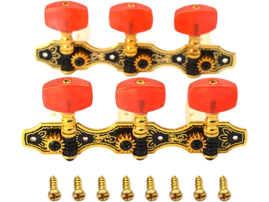 Tarraxas De Guitarra Clássicas E Banhadas A Ouro