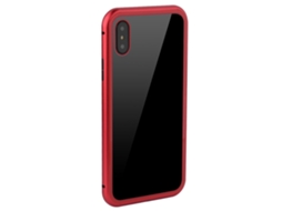 Capa para iPhone X Vermelha Transparente EOOCOO
