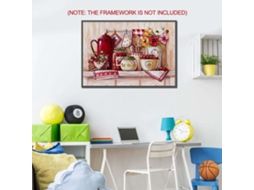 Kit Pintura Diamante Cozinha Diy 30x40cm Parede Presente