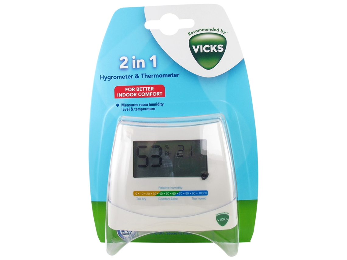 Higrômetro e Termômetro 2 em 1 VICKS