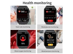 Novo Smartwatch Masculino De 2023 Com Monitor De Glicose No Sangue, Ecg+ppg, Medição De Pressão Arterial, Açúcar No Sangue E Frequência Cardíaca